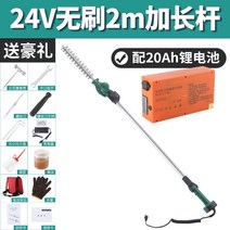 장대 트리머 베어툴 전정기 헤지 고지톱 전기 텔레스코픽 연장 폴 정원 녹화 묘목 헤지 가정용 소형 전정 기계 높 가지 가위, 20A 리튬 배터리가 포함된 b-3 브러시리스 2