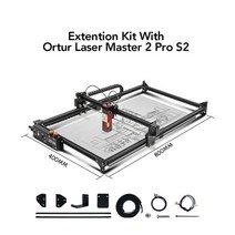 레이저각인기 레이저마킹기 CO2레이저 나무 금속 아크릴 고정밀 프린터 용 회전식 롤러 10w 레이저 조각 절단기가있는 ortur 레이저 조각기 커터, 확장 키트