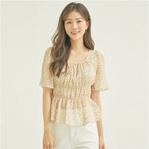 로엠 잔꽃 스모킹 블라우스 (2colors)_RMBLB25RQ2
