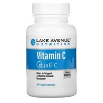 Lake Avenue Nutrition 비타민C Quali-C 1 000mg 베지 캡슐 60정 365정, 2병