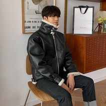 남자 무스탕 자켓 숏 봄 가을 겨울 데일리 베이직 두꺼운 남성 캐주얼 뽀글이 점퍼 아우터 2022 mustang jacket KB0517