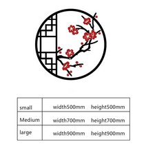 중국전통 금장 황금 벽지중국 스타일 복도 거실 배경 벽 데칼 레트로 꽃 포도 나무 꽃병 스티커 3D 아크릴, 01 01_01 small