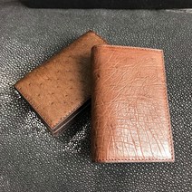 타조 가죽 비즈니스 남성용 카드 가방 대용량 레저 남성 케이스 홀더 지갑 45