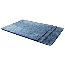 더안 탄소 전자파없는 극세사 캠핑용 좌우 분리형 전기요 전기장판 전기매트, 240x200, 탄소 모던라인 전기요매트