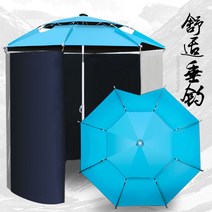 파라솔 바람막이 낚시 썬차일 가림막 접이식 그늘막, 3중 접기 이중  비닐 2.2m + 4.6m
