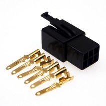 전장부품 2.8mm 6 웨이/핀 전기 커넥터 키트 남성 및 여성 세트 전자 자전거 바이크 오토바이 자동차 등 블, 02 Male_04 500 SETS