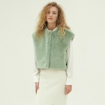 [몰리올리] GABY 에코퍼 크롭 베스트 [2COLOR]
