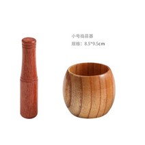 나무파쇄기 잔가지파쇄기나무 마늘 항아리 분쇄기 수동 매셔 전통적인 천연 주방 음식 가제트, 01 small