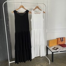 나시 캉캉 플리츠 원피스 레이어드코디