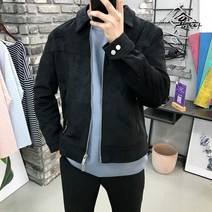 용된다 남자 겨울 투웨이 스웨이드 자켓