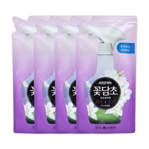 샤프란 꽃담초 자스민꽃 섬유 탈취제 리필, 320ml, 4개