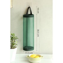 주방 식료품 가방 홈 홀더 벽걸이 비닐 봉투 홀더 디스펜서 걸이 스토리지 봉투 홀더 주방 봉투 정리, green