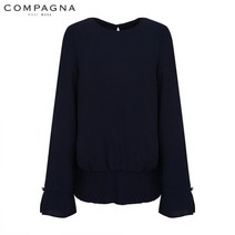 꼼빠니아 커프스절개 장식 블라우스-CF19RB0903045A