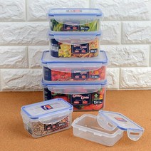 socean FDA 손질 야채 채소 보관통 진공 보관 용기 사각 소 냉장고 냉동고 정리 식기세척기 반찬통 국산 냉장고 쌀통, 1.1L