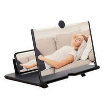 스마트폰으로 영화보기 핸드폰 확대거치대 14 inch phone screen amplifier hd 3d video mobile phone magnifying glass 브래킷, 협력사, 검은색