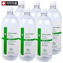 소독기전용 에탄올70% 500ml 1000ml 리필액 6개 세트, 손소독기 리필액 1000ml 6개