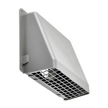 Lambro W/Damper 351G/351GR 15.2cm(6인치) 플라스틱 벽 캡 1개(1팩) 그레이