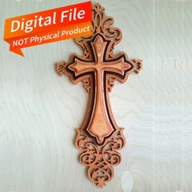 wall cross plywood laser cut pdf file vector file cnc 템플릿 3d 퍼즐 계획 diy for cnc laser engrave