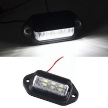 캠핑카 계단 트레일러 카라반 계단 스텝6led 트럭 번호판 라이트 카 트럭 여객 228, 하얀