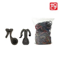 고추끈고리 양말목 고추끈 유인줄 바인더끈고리 결속끈 원예, 선택5-2. 바인더끈 (검정), 1개