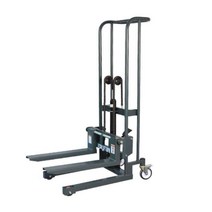 수동 스태커 핸드카트 노블 포크 리프트 트럭 상하차, 포크 모델 200kg 적재 높이 85cm