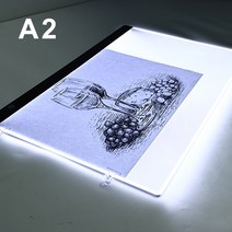 LED 드로잉 패드 라이트박스 a2 다이아몬드 페인팅 키트 artcraft 추적 테이블 diy dimmable 밝기 보드, 없음