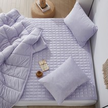 꿀잠 이불 레이즈 극세사 침구 카페트 토퍼, 그린