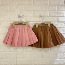 밀리밤 키즈 가을 여아 코듀로이주름스커트