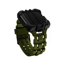 엘레멘트케이스 애플워치 호환 스페셜오피에스 스트랩 케이스, 올리브 블랙