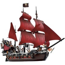 캐리비안 선박의해적 잭 앤여왕의 복수 범선 조립호환