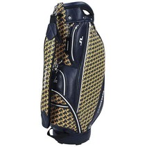 일본 투어 모델 모노그램 캐디백 남성 캐디백 j.lindeberg 제이린드버그, 블랙화이트 019, 없는