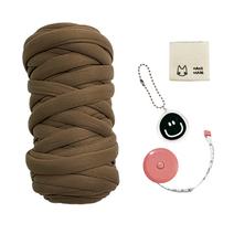 로즈상점 자이언트얀 1kg 뜨개실 DIY 키트, 다크브라운