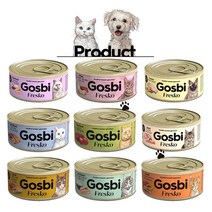 고스비 프레스코 고양이캔 70g 고양이 간식, 칠면조&햄, 6개