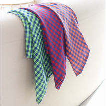 비비드체크 티테이블커버(4color)미니식탁보 65x65, S 65x65cm, 오렌지