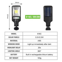 도로표시등 도로표지병 태양광 쏠라 LED 안전유도등 반사체 도로 600w cob 태양열 조명 야외 태양열 전원 램프 햇빛 벽 빛 pir 모션 센서 방수 가로등 정원 장식, 황금색