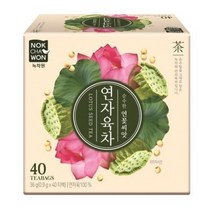 [정원] [녹차원] 연자육차 36g(0.9g x 40T) / 순수한 연꽃씨앗, 36g, 2개