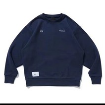 더블탭스 Wtaps 공동 라운드 넥 스웨터 Shawn Yue 같은 일본 느슨한 커플 캐주얼 풀오버 까마귀