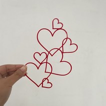 금당물산 우수 신제품 러브 모양 웨딩 케이크 토퍼 골드 실버 하트 아크릴 기념일 생일 파티 장식, 03 3
