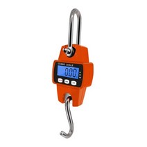 계근대 1pc 미니 교수형 300kg0.1kg 저울 전자 크레인 저울 휴대용 후크 산업용 저울 nlbkg 단위 변환, 주황색