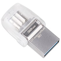 Kingston-USB 플래시 드라이브 DataTraveler 마이크로 듀오 3C 64GB 32GB 16GB USB 3.1 PC 폰용 c타입 포트 포함, [03] 128GB