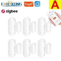 tuya zigbee door window open detector gate sensor smart home 마그네틱 차고 도어 개방 폐쇄 센서 보안 경보 시스템, a