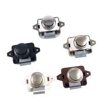 원터치 도어클로저 캐러밴 푸쉬래치 찬장 잠금장치 반달 손잡이 랏지, 브라운