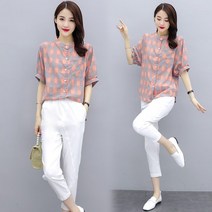 여자 린넨 마 생활한복 여성 퓨전 상하의세트 삼베 소재 원피스 면 개량 여름