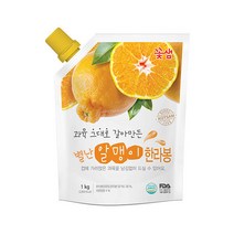 꽃샘 별난 알맹이 한라봉 1kg 퓨레 잼 베이스