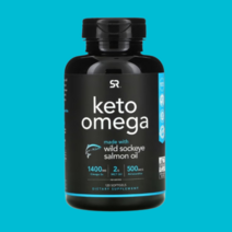 스포츠리서치 keto 케토 오메가3 야생 홍연어 1400mg 아스타잔틴 인지질 120정
