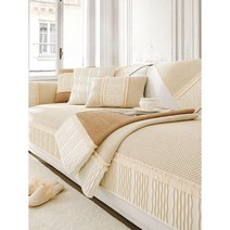 프렌치소파커버 쇼파패드 분리형 소파덮개 천갈이 리클라이너 패브릭, 라이트 그레이