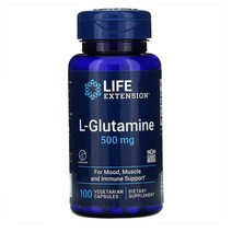 Life Extension 글루타민 500mg 100캡슐 1개, 3개
