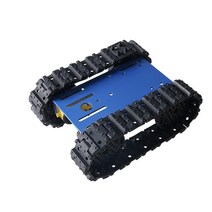 TC101 4WD 금속 탱크 섀시 제어 키트 스마트 크롤러 로봇 플랫폼 고무 트랙 TT 모터 4 개 DIY RC 조립되지, 02 Black WiFi