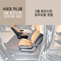4세대 카니발KA4 아트원 회전시트 1세트 (회전 + 좌우이동)