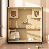 펫빌라 고양이빌라 창문 캣타워 고양이 원목 가구, 메이플 120x60x60